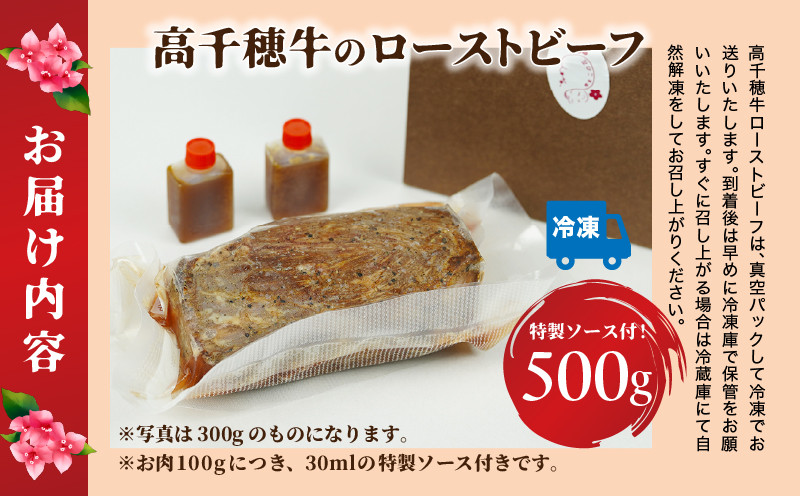 高千穂牛ローストビーフ 500g_Tk036-006