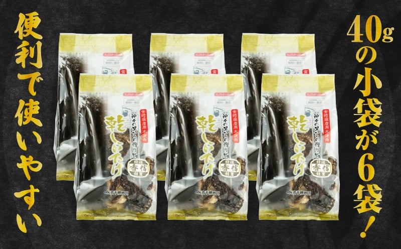 【6ヶ月定期便】乾燥しいたけ 240g（40g×6袋）×6回 1,440g_Tk004-t041