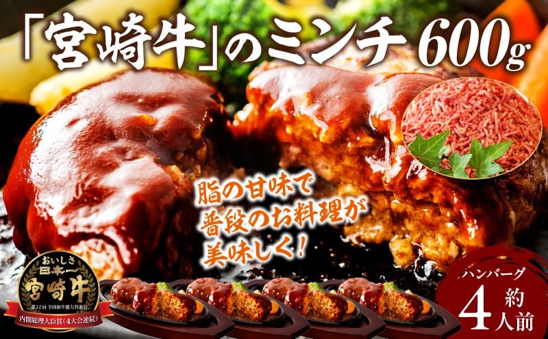 宮崎牛 こま肉・ミンチセット1kg_Tk024-019