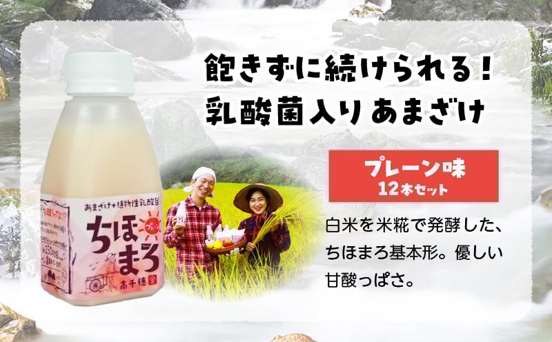 乳酸菌入りあまざけ ちほまろ 150g　12本セット【プレーンのみ】 ふるさと納税 ノンアルコール 贈答 贈り物 おすそ分け 日課 ドリンク 飲み物 乳酸飲料 飲料 宮崎県 高千穂町 _Tk015-017-d12