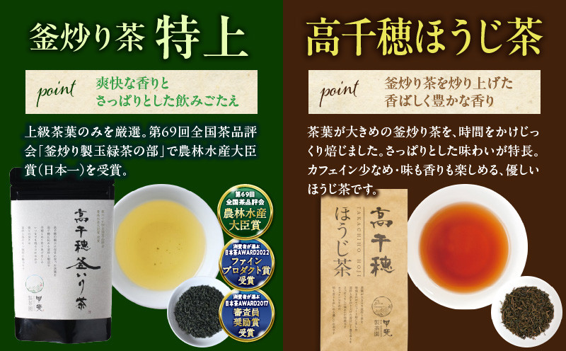 釜炒り茶 烏龍茶 紅茶 ほうじ茶 リーフ茶 詰め合わせ セット_Tk025-010