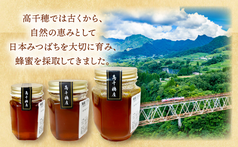 【選べる内容量】日本みつばち 高千穂の純粋蜂蜜|蜂蜜 はちみつ 日本みつばち 純粋蜂蜜 国産蜂蜜 天然蜂蜜 垂れ蜜 蜜蜂 希少 蜂蜜 濃厚 花 伝統製法 特産品 ふるさと納税 返礼品 宮崎県 高千穂町 | _Tk005-099-SKU