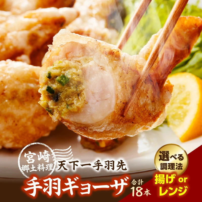 【選べる種類】【手羽先サミット殿堂入り!】生手羽ギョーザ18本 or 手羽ギョーザ（調理済み）18本  DAS023-u