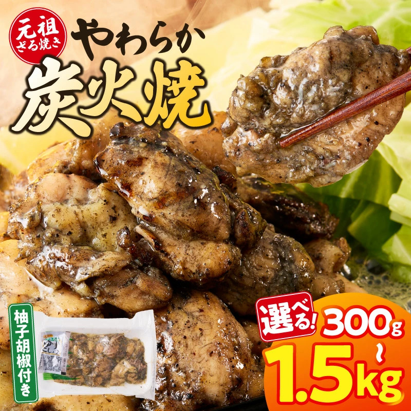 【選べる内容量】やわらか炭火焼100g×3P～15Pセット