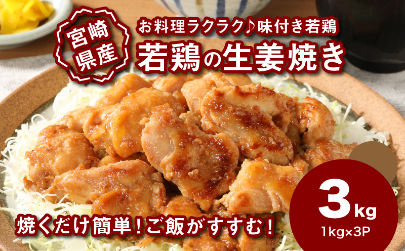 宮崎県産若鶏の生姜焼き K16_0060_2