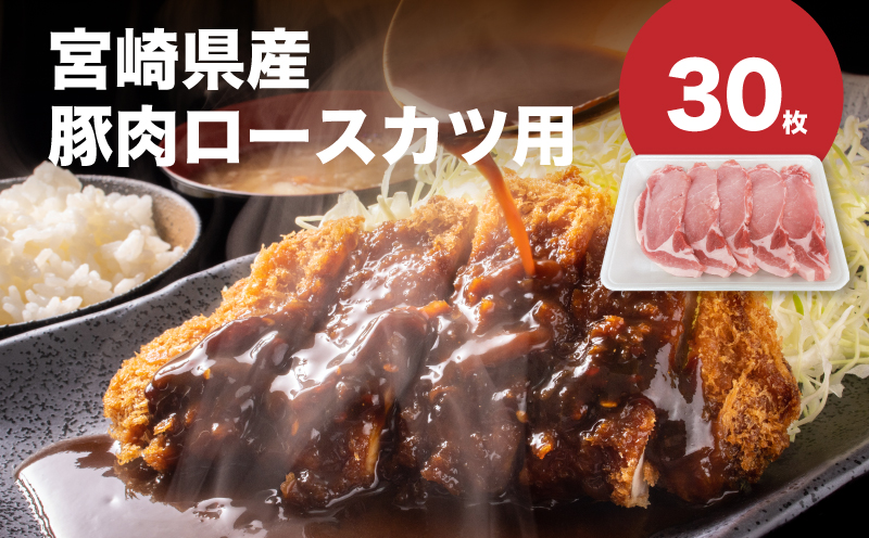 宮崎県産豚肉ロースカツ用30枚セット K65_0004