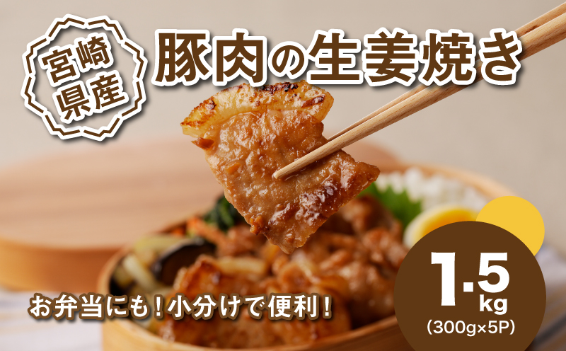簡単調理 宮崎県産豚肉の生姜焼き 1.5?_K16_0146_1