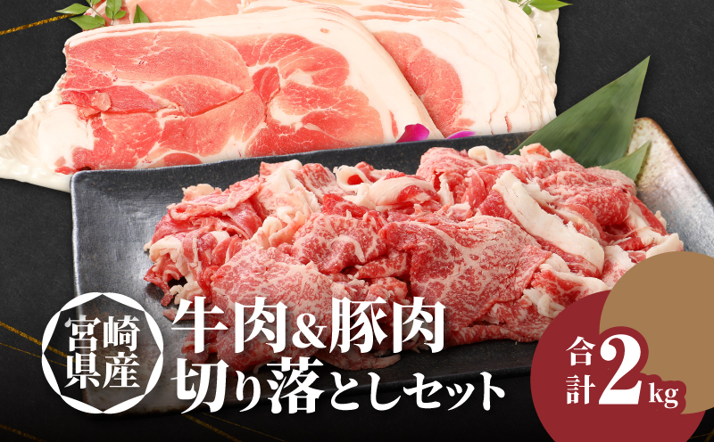 牛肉＆豚肉切り落としセット【合計2kg】 K16_0056_5