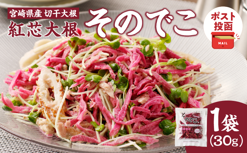【2週間以内発送】＼ポスト投函／≪宮崎県産≫切干大根(紅芯大根-そのでこ-)計1袋 野菜 加工品 国産_T003-0105